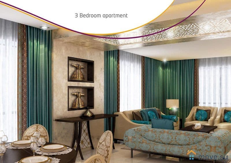 2-комн. апартаменты, 116 м²