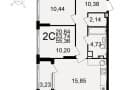Продам двухкомнатную квартиру, 55.4 м², этаж 1 из 20. Фото 1