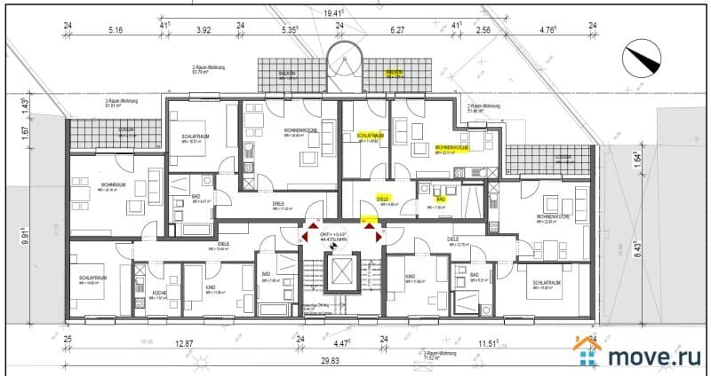 2-комн. квартира, 51 м²