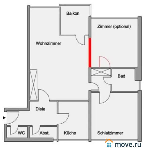 2-комн. квартира, 87 м²