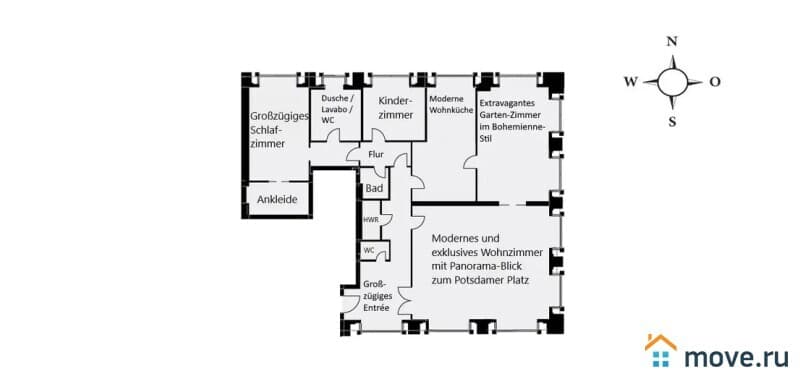 4-комн. квартира, 291 м²