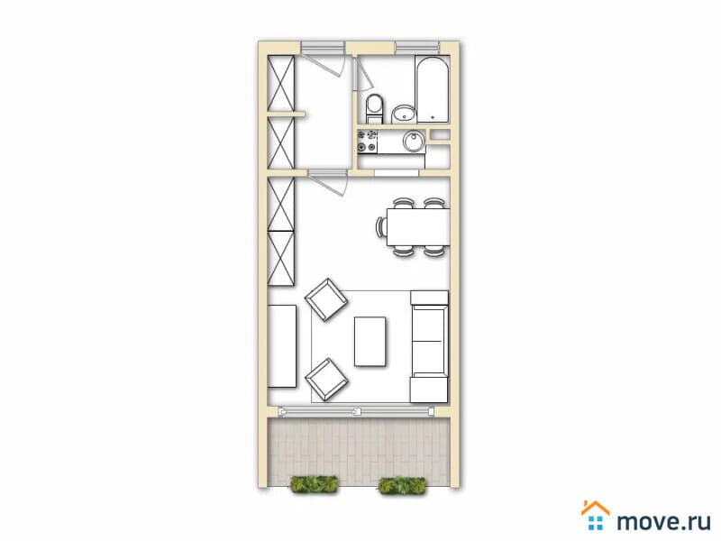 1-комн. квартира, 30 м²