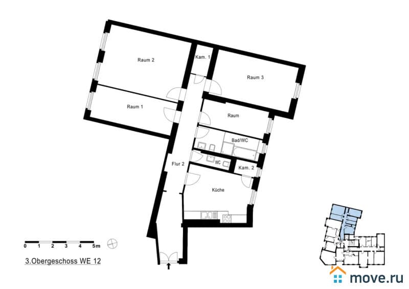 4-комн. квартира, 123 м²