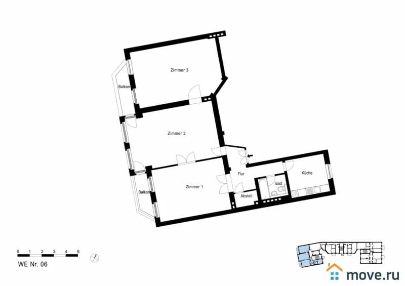 3-комн. квартира, 123 м²