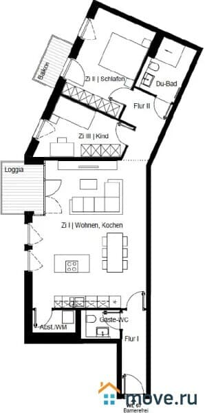 3-комн. квартира, 95 м²