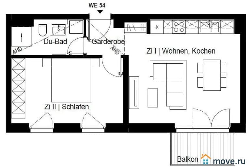 2-комн. квартира, 50 м²