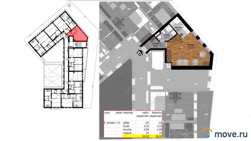 1-комн. квартира, 36 м²