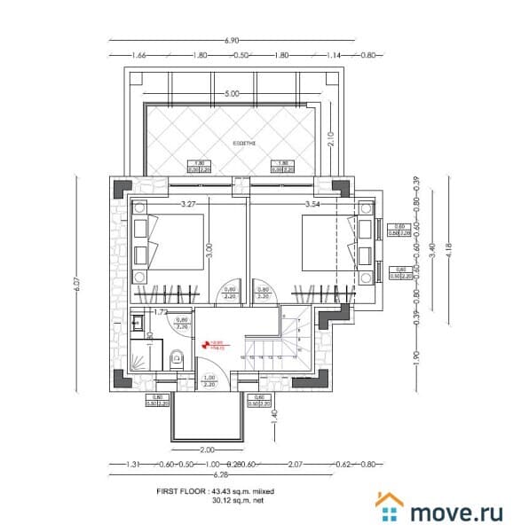 вилла, 120 м², 3 сотки