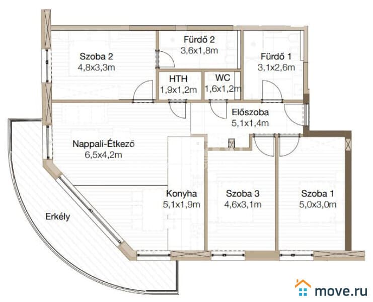 4-комн. квартира, 115 м²