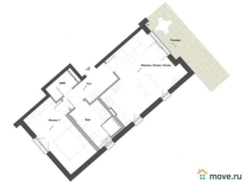 2-комн. квартира, 74 м²