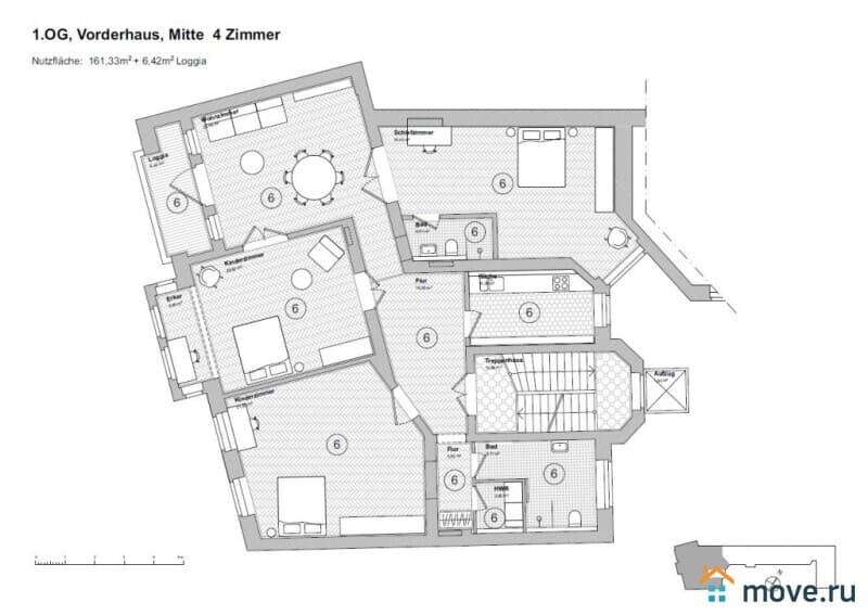 4-комн. квартира, 167 м²