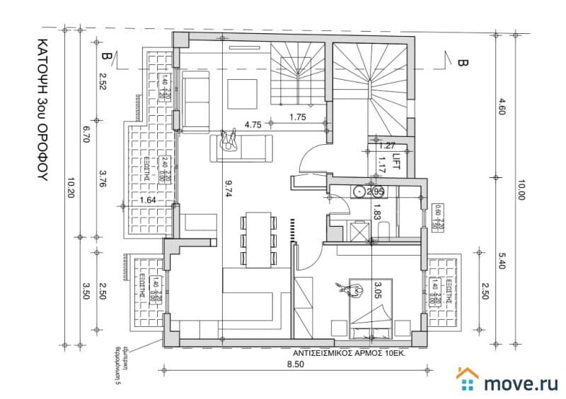 3-комн. квартира, 125 м²