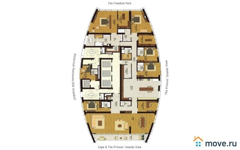 3-комн. квартира, 243 м²