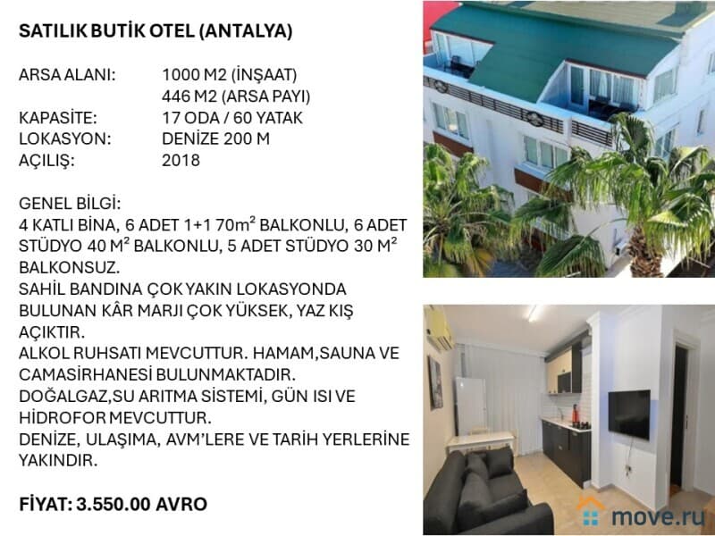 гостиница, 1000 м²