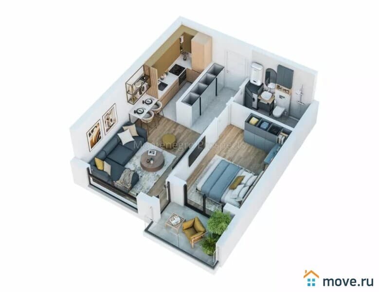 2-комн. квартира, 45 м²