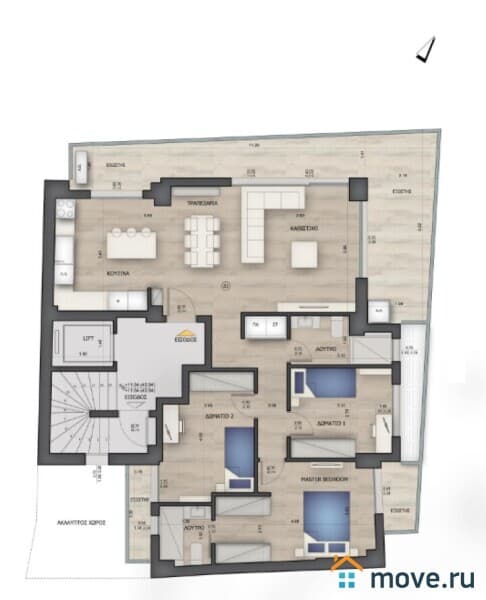 4-комн. квартира, 115 м²