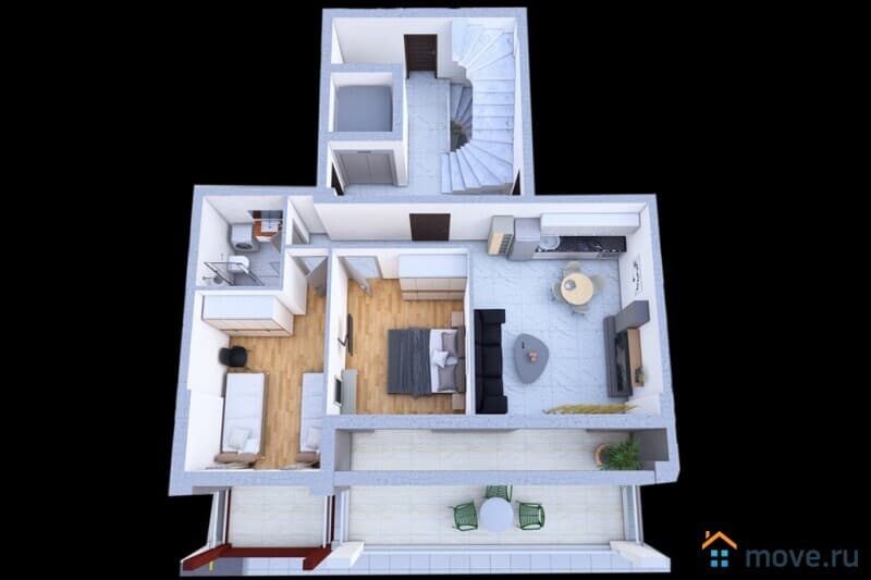 3-комн. квартира, 72 м²