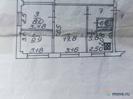 Продам 3-комнатную квартиру, 49.3 м², Омск, улица Кордная 5-я, 69