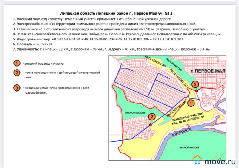 земля с/х назначения, 52.2 га