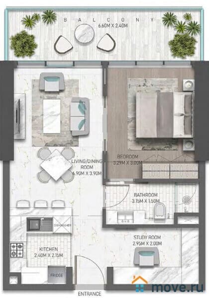 2-комн. апартаменты, 70 м²
