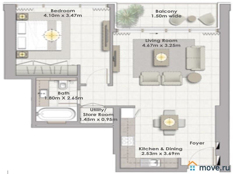 2-комн. апартаменты, 77 м²