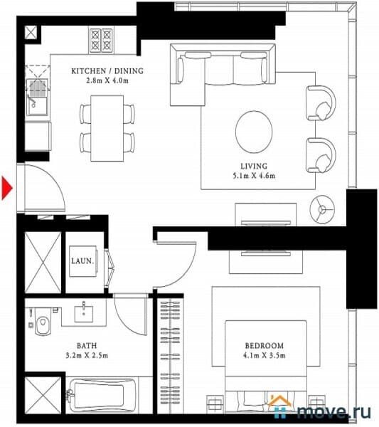 2-комн. апартаменты, 62 м²