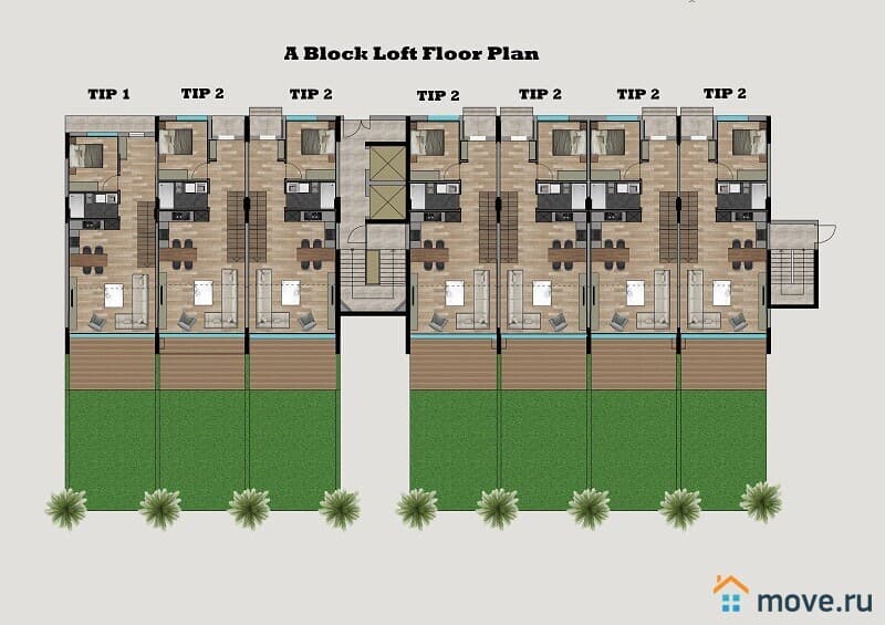 3-комн. апартаменты, 82 м²