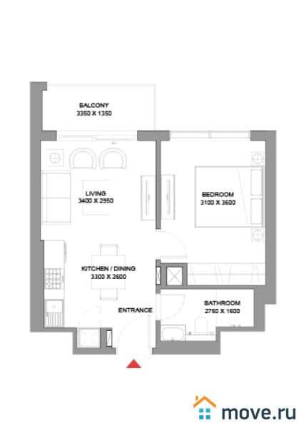 2-комн. апартаменты, 60 м²