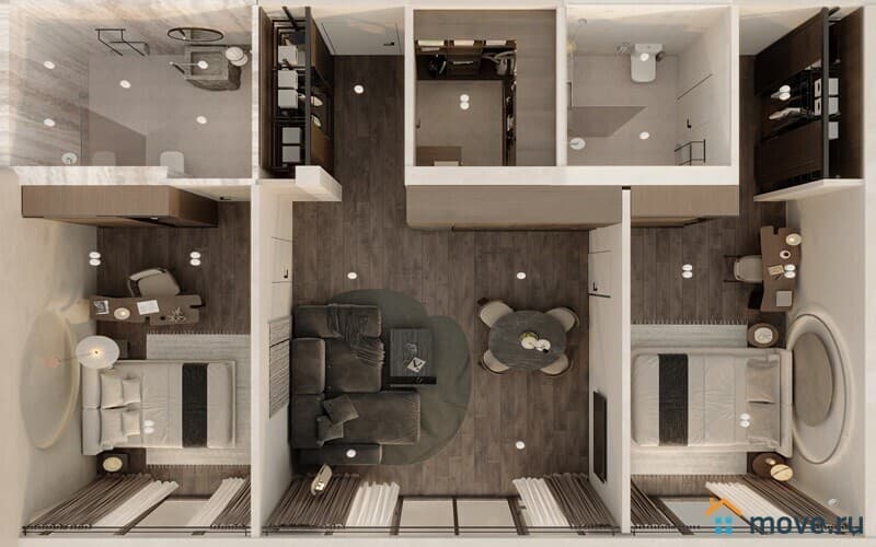 1-комн. апартаменты, 35 м²