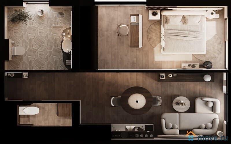 1-комн. апартаменты, 35 м²