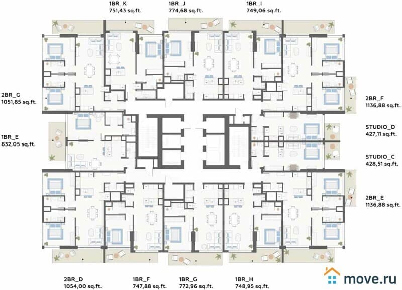 2-комн. апартаменты, 110 м²