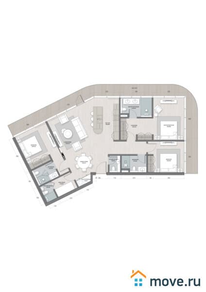 1-комн. апартаменты, 40 м²