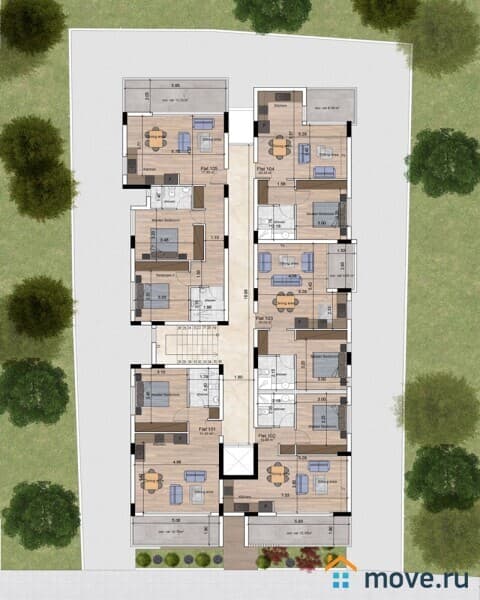 2-комн. пентхаус, 115 м²
