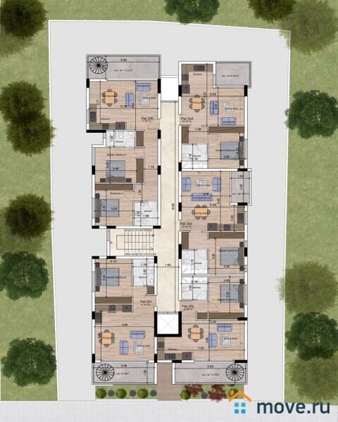 2-комн. пентхаус, 115 м²