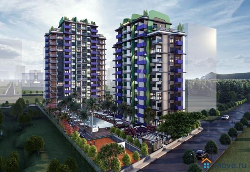 3-комн. апартаменты, 95 м²