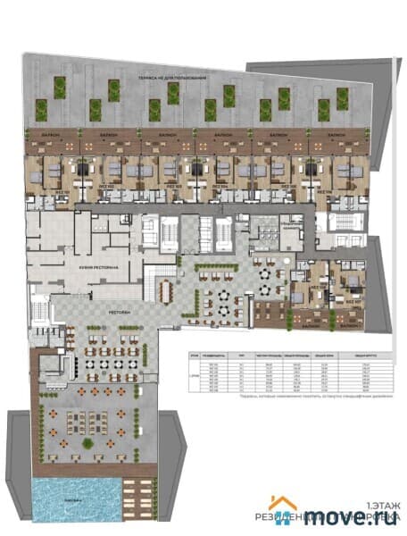 гостиница, 114 м²