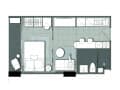 Купить двухкомнатные апартаменты, 28 м², этаж 2 из 8. Фото 3