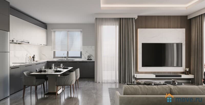 2-комн. апартаменты, 56 м²
