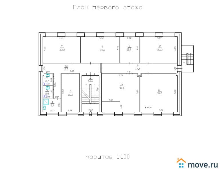 нежилое здание, 908.8 м²