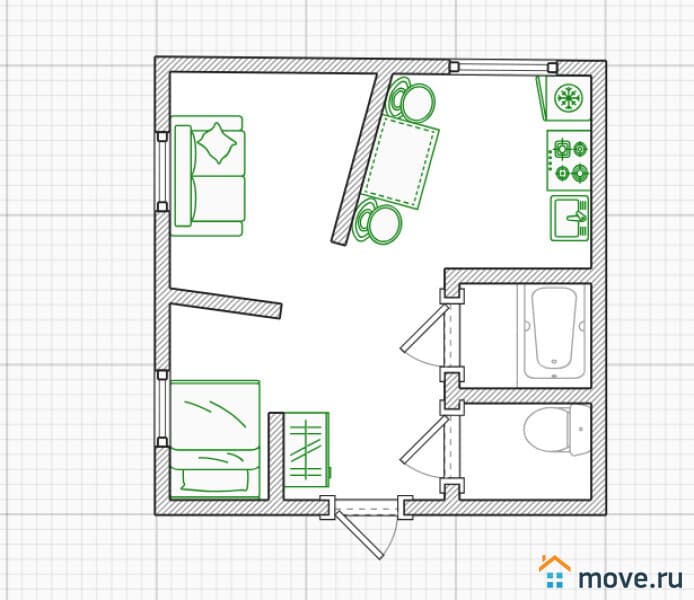 2-комн. квартира, 47.2 м²