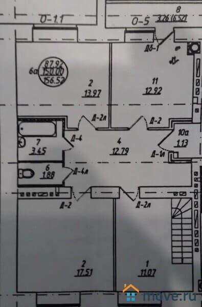 3-комн. квартира, 160 м²