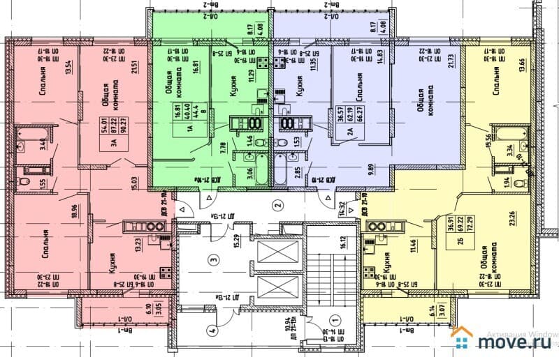 1-комн. квартира, 44 м²
