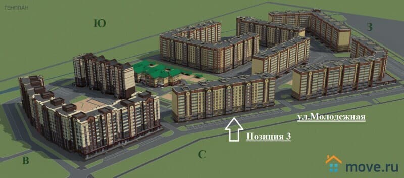 2-комн. квартира, 45 м²