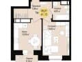 Продается однокомнатная квартира, 42 м², этаж 5 из 9. Фото 1
