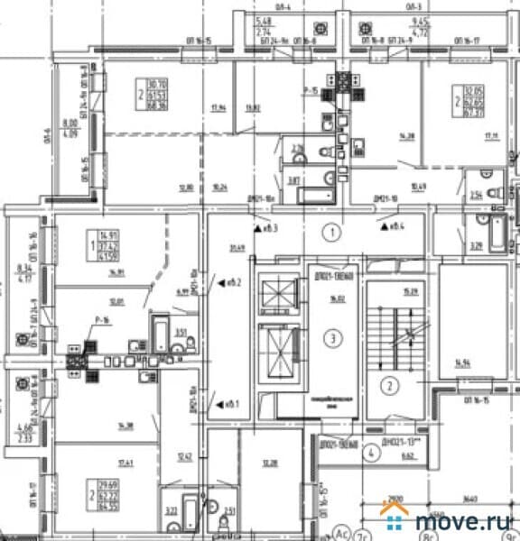 2-комн. квартира, 67 м²