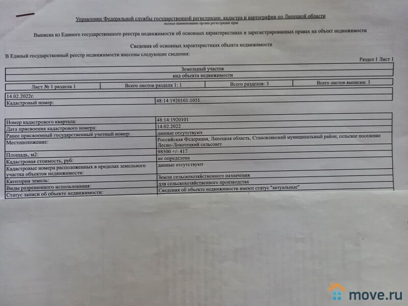 земля с/х назначения, 9.85 га