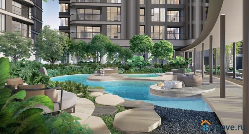 2-комн. апартаменты, 44 м²