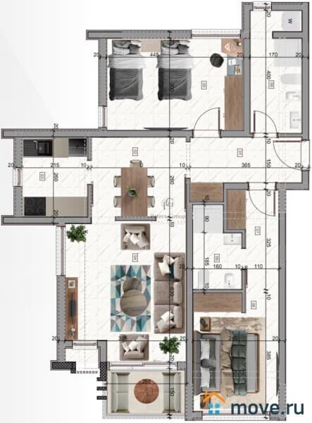 2-комн. квартира, 79 м²