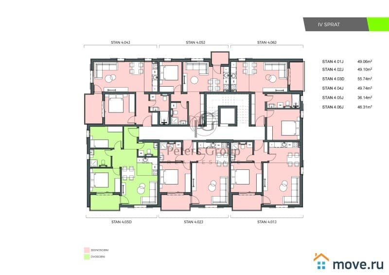 2-комн. квартира, 55 м²
