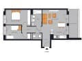 3-комн. квартира, 75.1 м²
